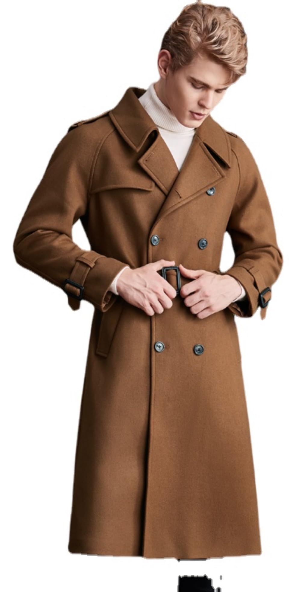 Amazon | [TRVELBETT] ロングコート メンズ チェスターコート 3カラー